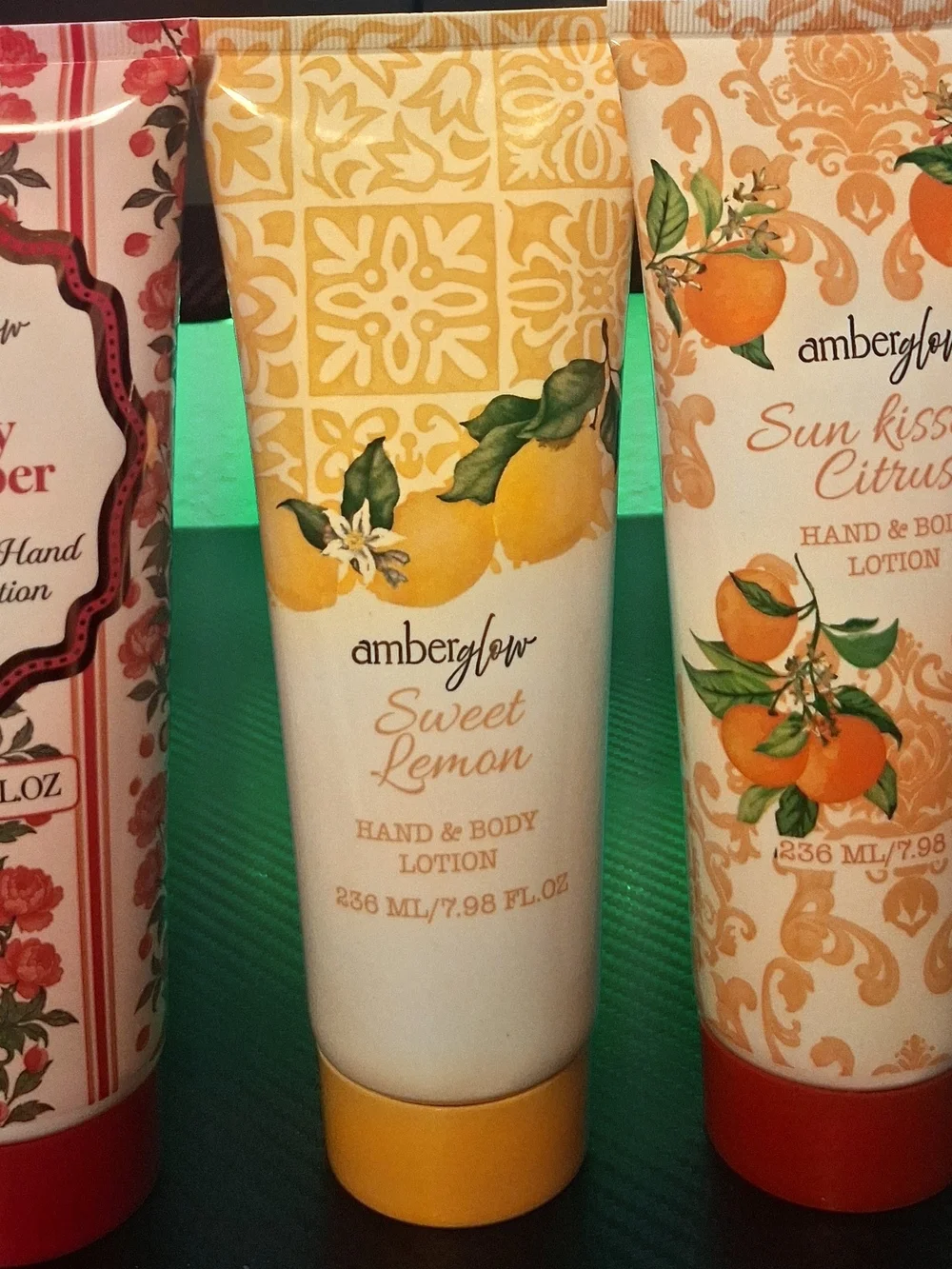 Amberglow Sweet Lemon Hand & Body Lotion — Yellow